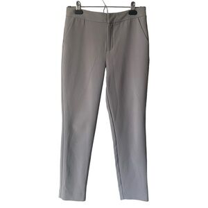 Oak + FORT Ankle Cropped Cigarette Trousers Grey Women's Size 2